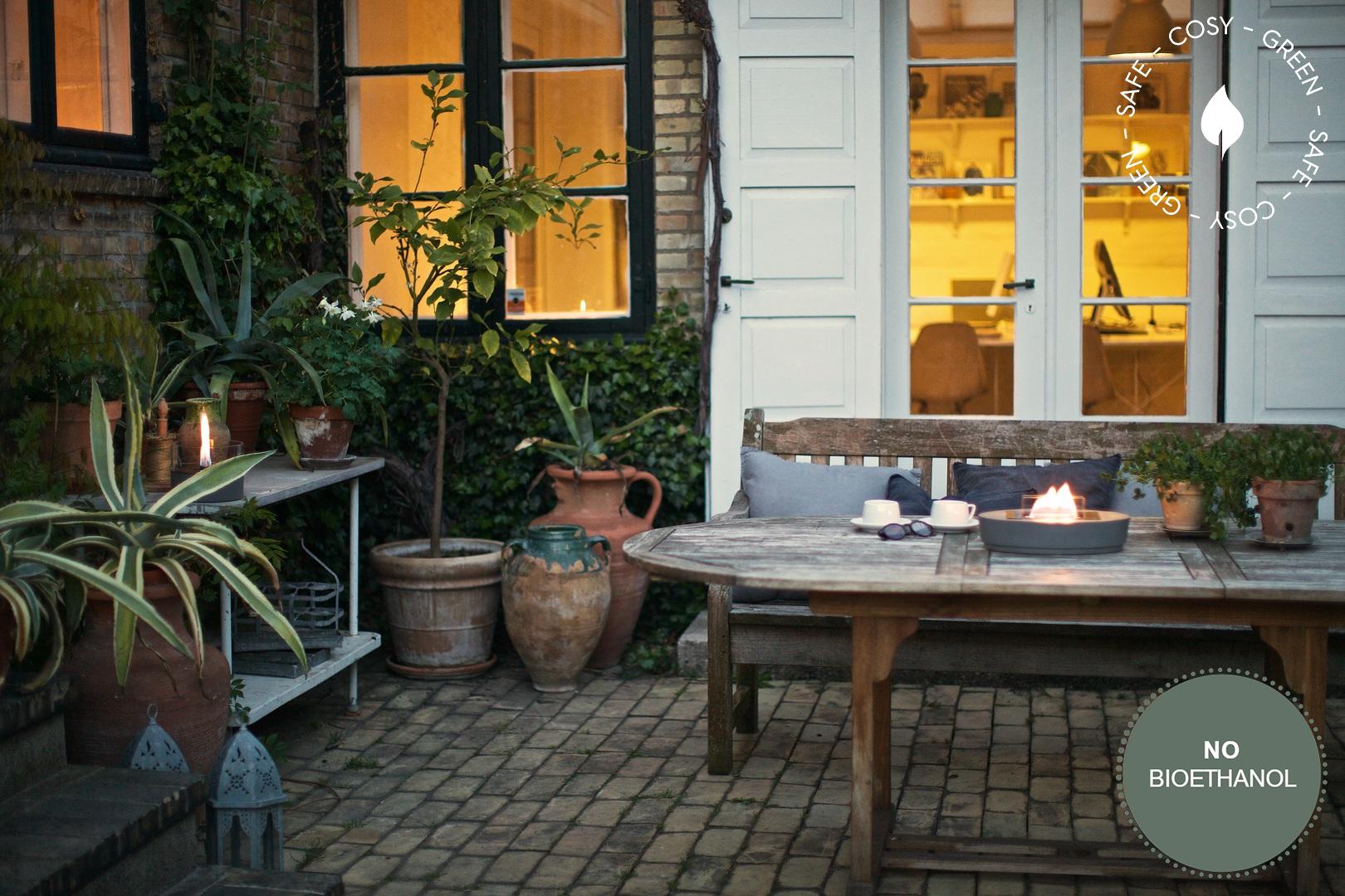 Carnation Concrete asztali mécses